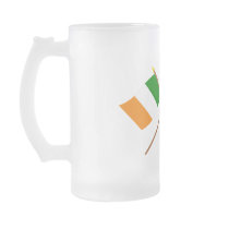 Crossed Ireland and Leinster Province Flags Coffee Mugs