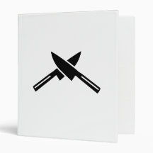 Crossed knives binders