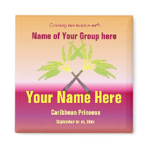 Crossed Palms Cruise Magnet