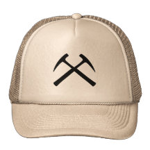 Crossed Rock Hammers Cap Hats