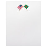 Crossed US and First Pennsylvania Regiment Flags letterhead