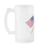 Crossed US and Newburyport Indep Marine Co Flags Coffee Mug