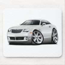 Crossfire White Car Mouse Pads
