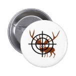 Crosshair Deer Pinback Buttons