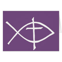 crossicthuspurple greeting cards