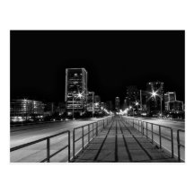 Crossing 9th Street Bridge at Night Postcard