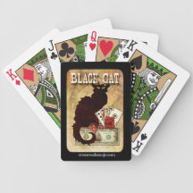 Crossroads Mojo Lucky Black Cat Playing Cards
