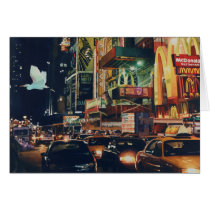 "Crosstown Traffic" New York Watercolor Art Greeting Card