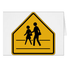 Crosswalk Street Sign Cards
