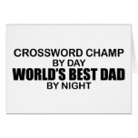 Crossword Champ World's Best Dad by Night cards