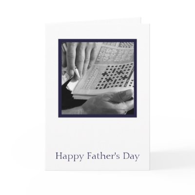 Crossword Father's Day Card by emele1