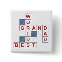 Crossword Grandpa Button