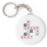 Crossword Grandpa Keychain