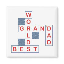 Crossword Grandpa Magnet