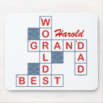 Crossword Grandpa Mousepad