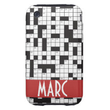 Crossword Puzzle iPhone 3 Case