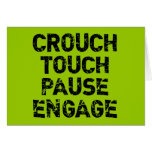 Crouch Touch Pause Engage Rugby Tees Card