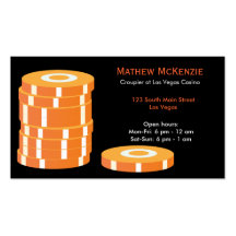 Croupier/Owner Casino Business Card Templates