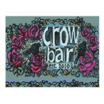 Crow Bar Postcard with Roses