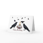 Crow Cake Birthday Card
