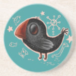 crow drink coaster