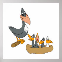 Crow Family Print
