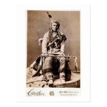Crow Indian 1880 Post Card