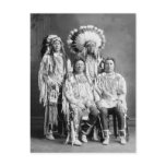 Crow Indian Group Portrait, early 1900s Post Card