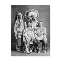 Crow Indian Group Portrait, early 1900s Post Card