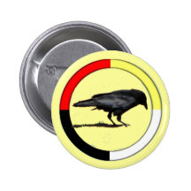 Crow Medicine Button