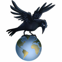 Crow on Top of the World - Photo Sculpture