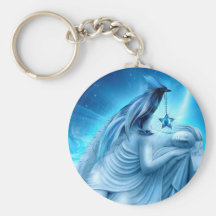 Crow Phoenix Keychain