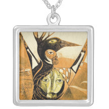 crow totem by gregory gallo necklaces