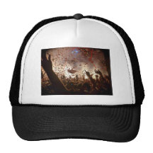 Crowd partying hat
