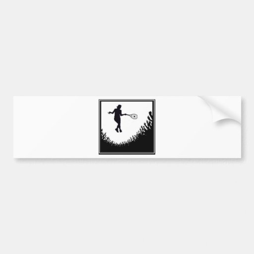 CROWD WOMENS TENNIS BUMPER STICKERS