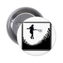 CROWD WOMENS TENNIS PINBACK BUTTONS