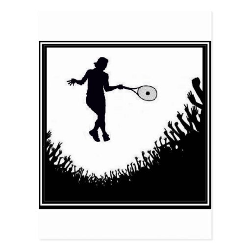 CROWD WOMENS TENNIS POSTCARDS