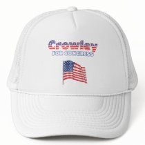 Crowley for Congress Patriotic American Flag Hats