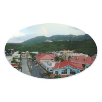 Crown Bay St. Thomas, USVI Oval Stickers