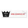 Crown Cues Bumper Sticker