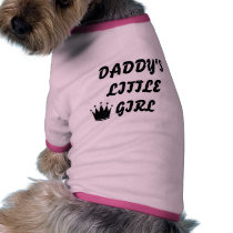 crown, DADDY'S LITTLE GIRL Dog Tee Shirt