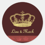 Crown Designs Round Sticker