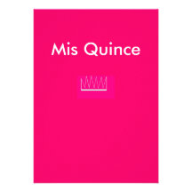 crown for quinces, Mis Quince Personalized Invitations