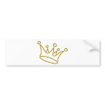crown-gold bumper stickers