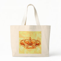 Crown in Gold Tote Bags