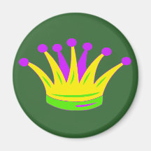 Crown Mardi Gras Magnets