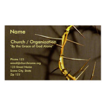 Crown of Thorns Card II Business Card Template