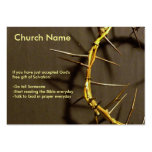 Crown of Thorns Tract Business Card