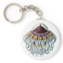 Crown or Helmet Jellyfish Key Chains