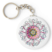 Crown or Helmet Jellyfish Keychain